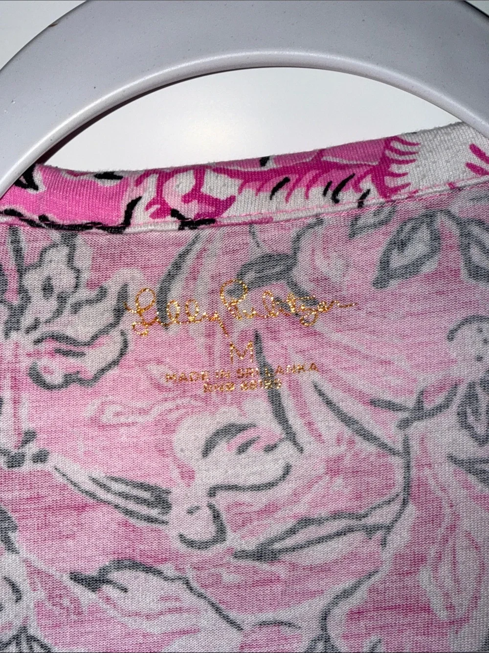 Lilly Pulitzer Pink Floral Two-Piece Pajama Set
